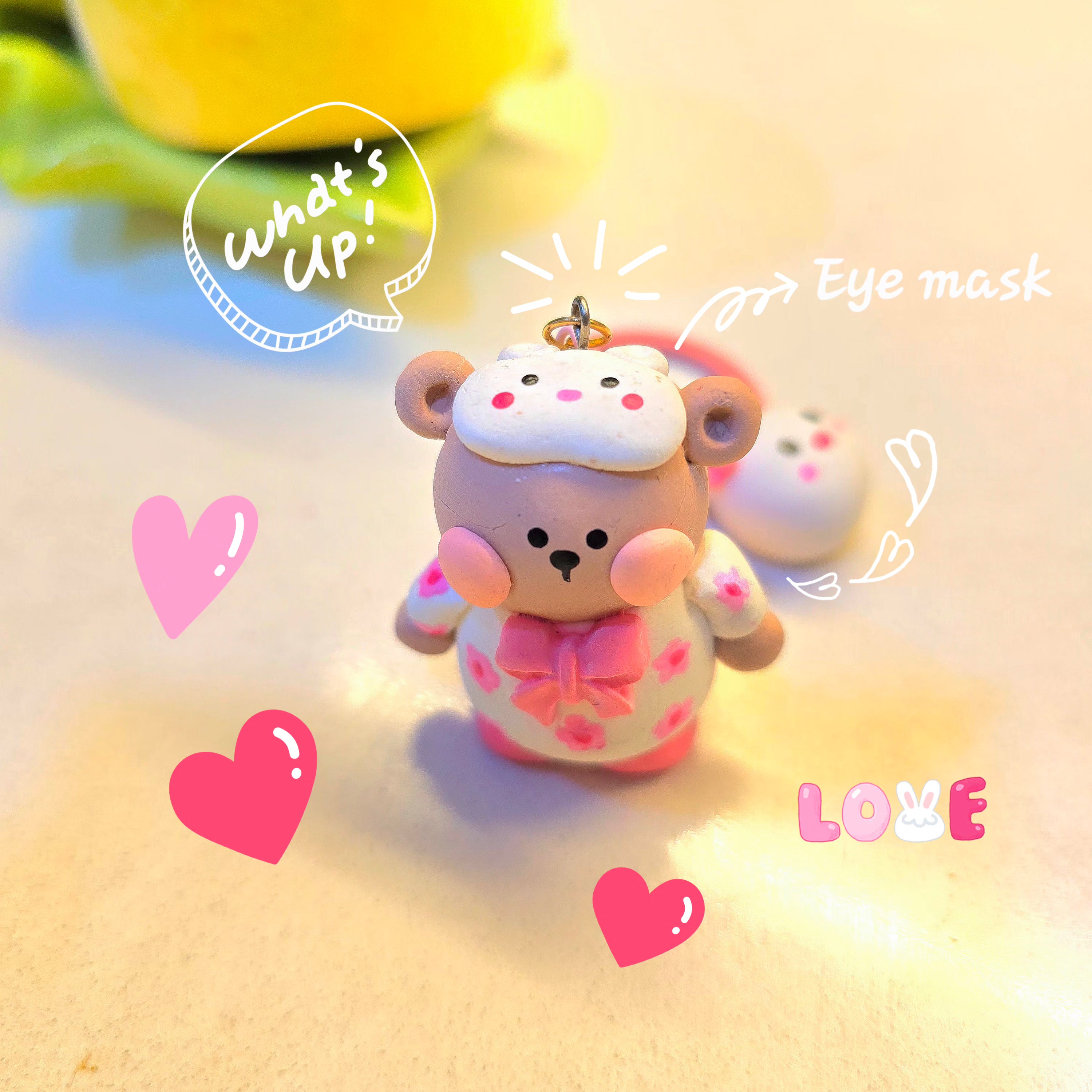 Bernie bear keychain