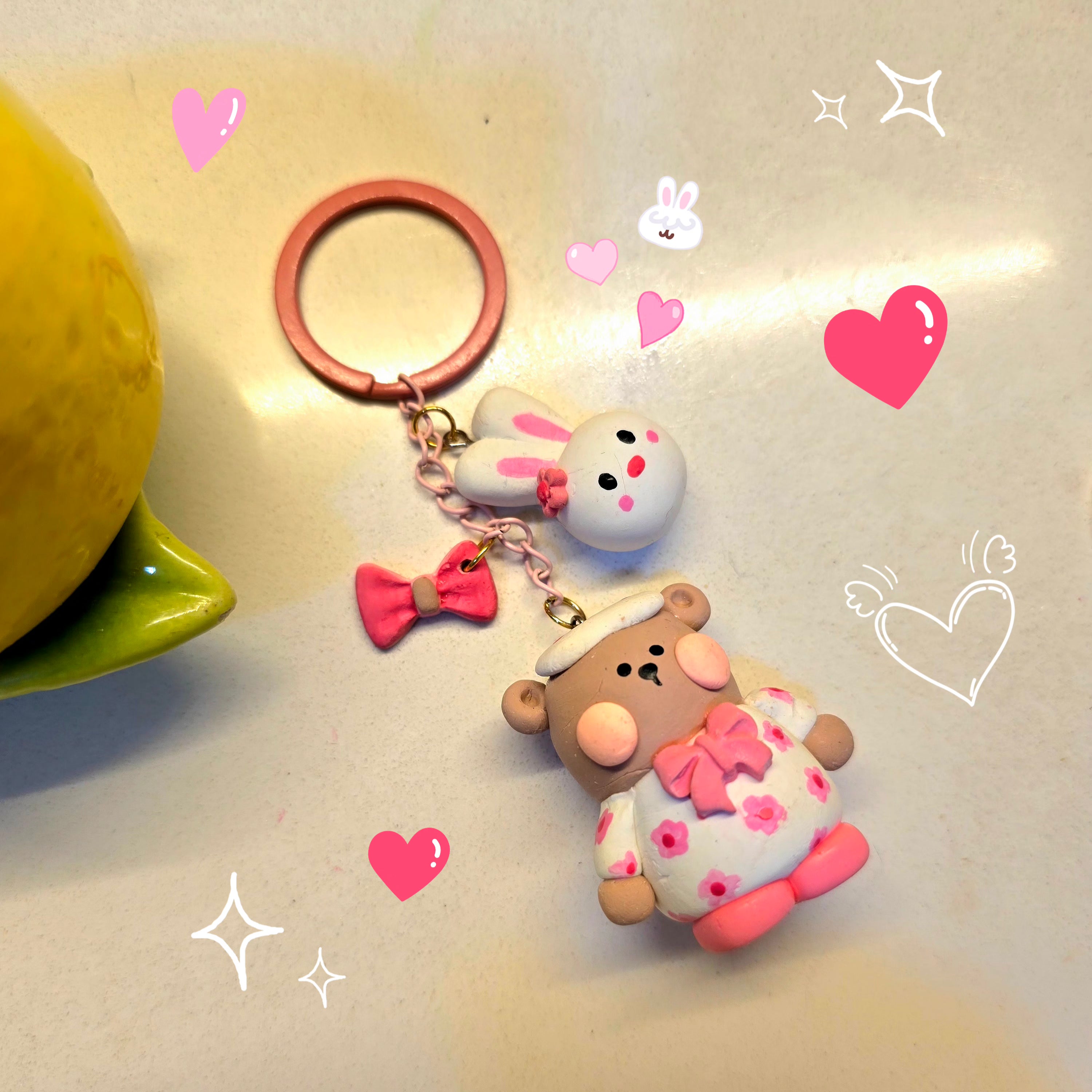 Bernie bear keychain