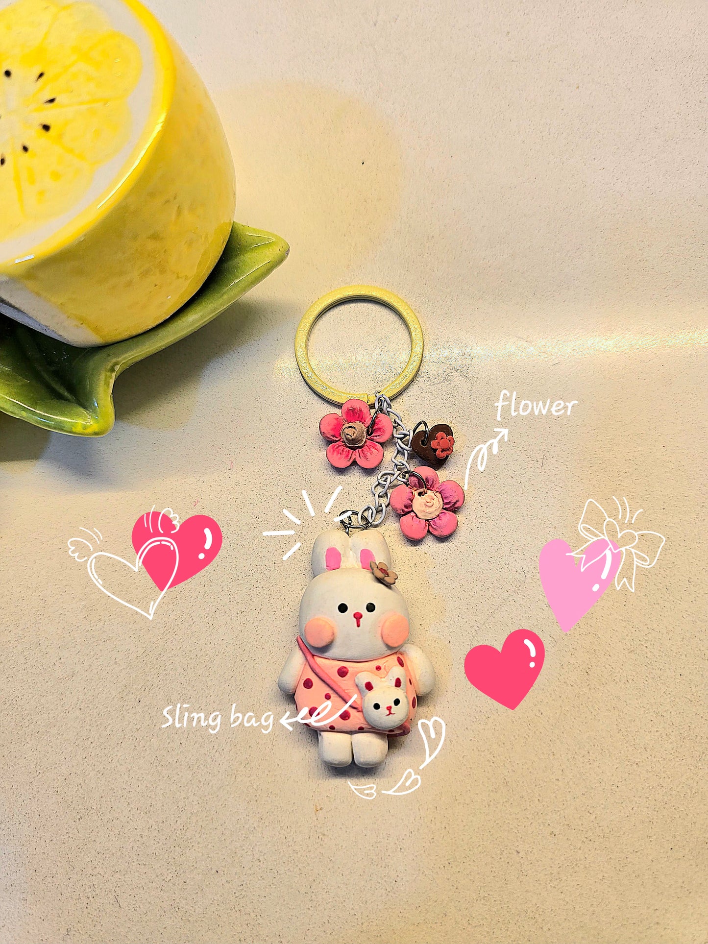 Keychain rabbit