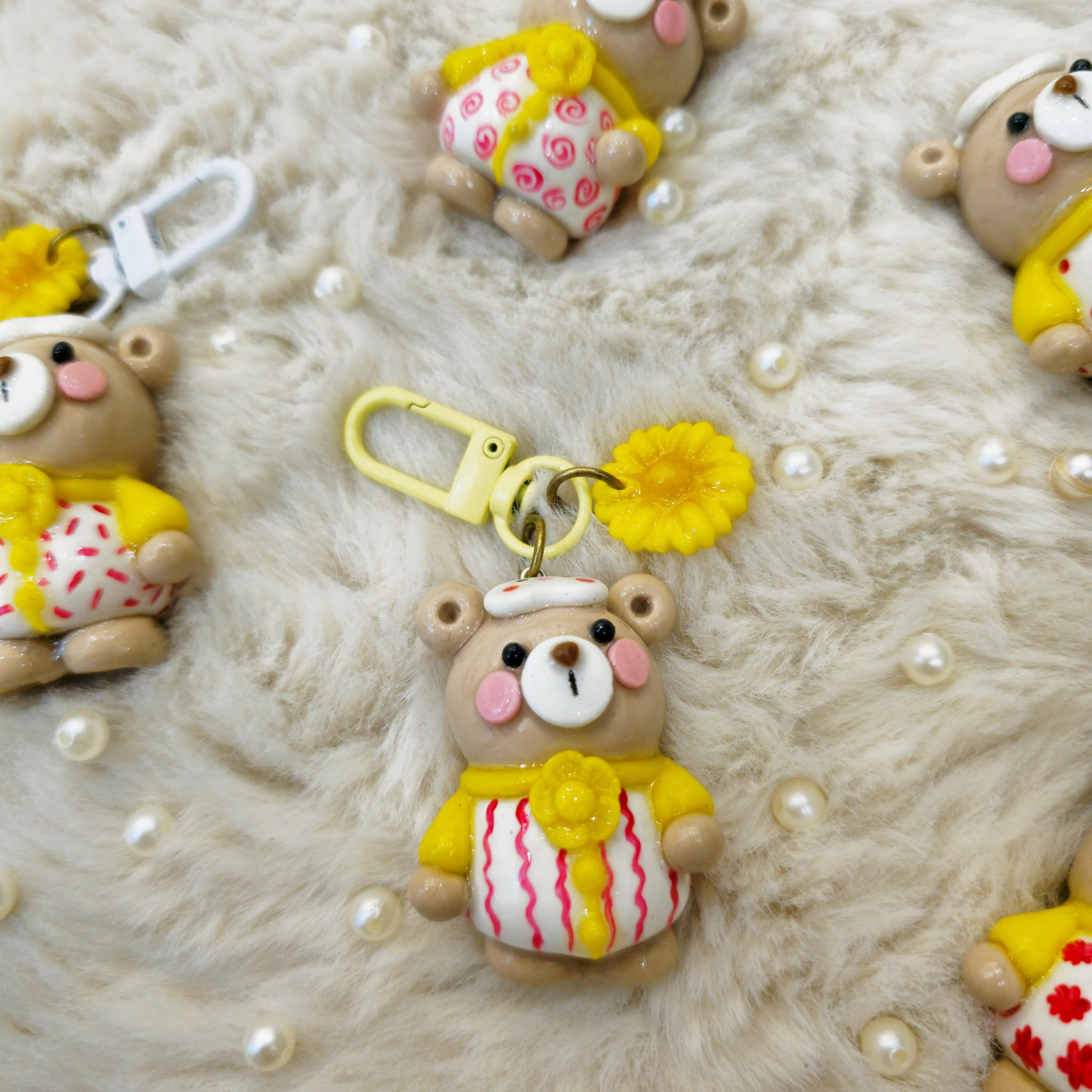 Butterbean Bear Keychain