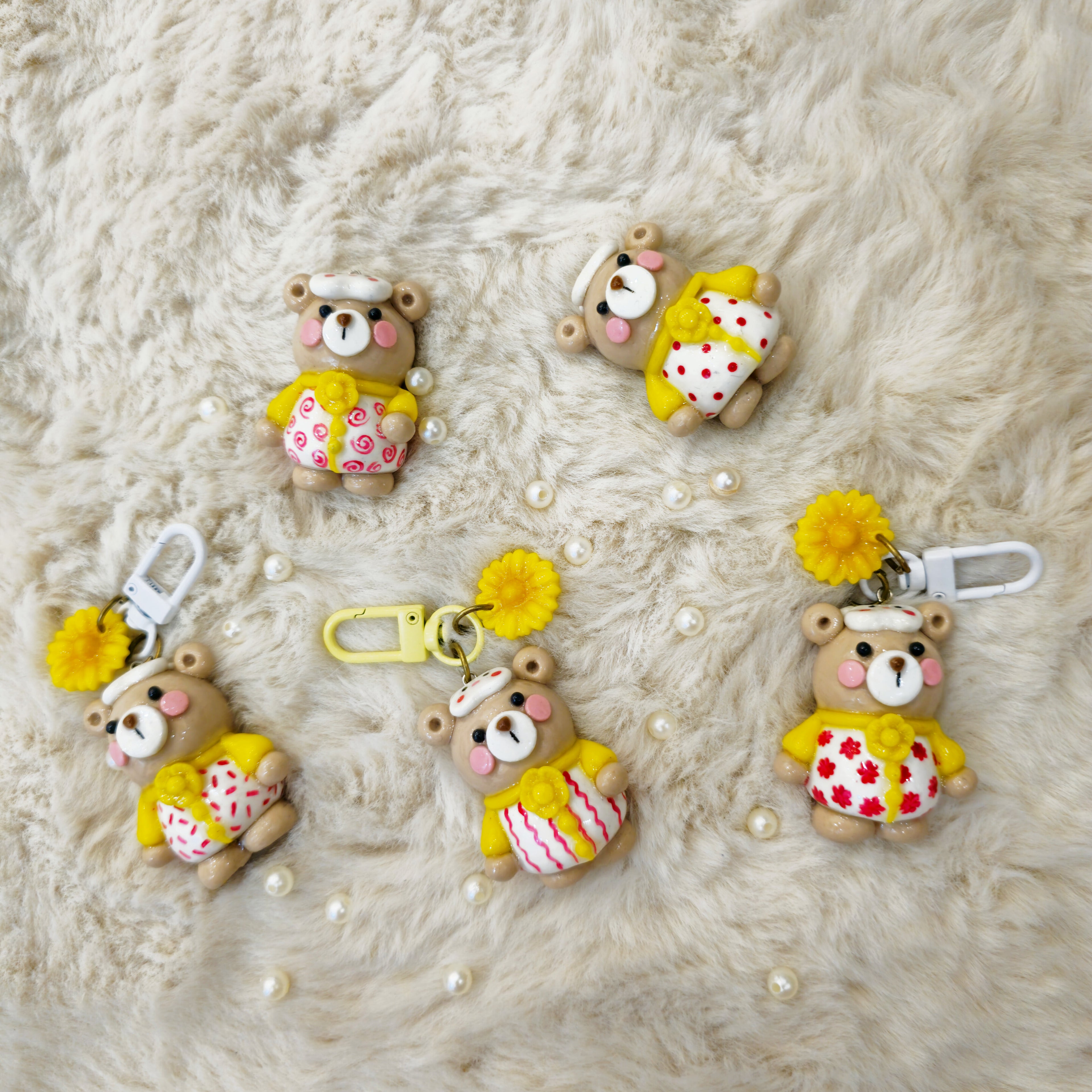 Butterbean Bear Keychain