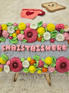 Blush Bloom mini nameplate
