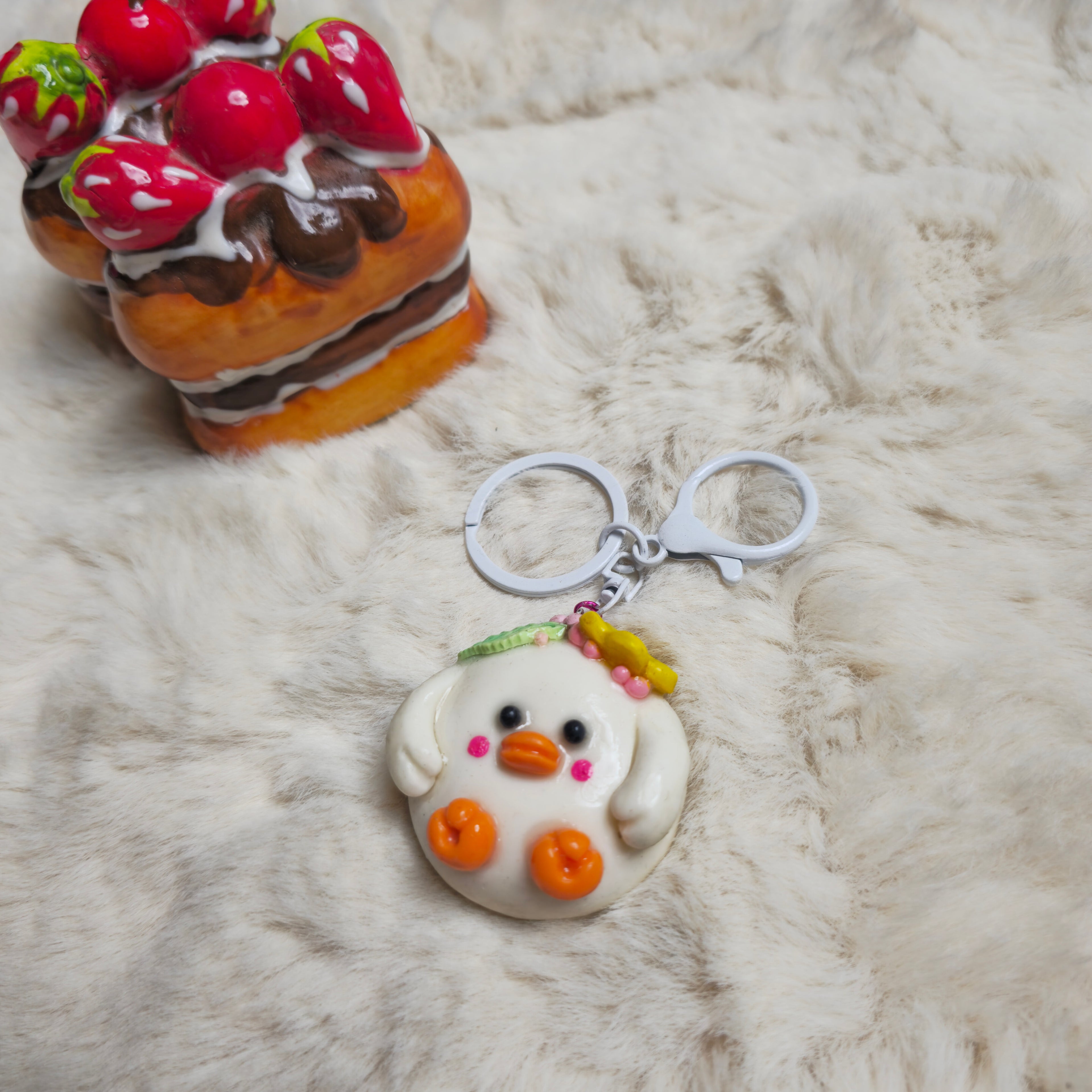 Waddle duck keychain