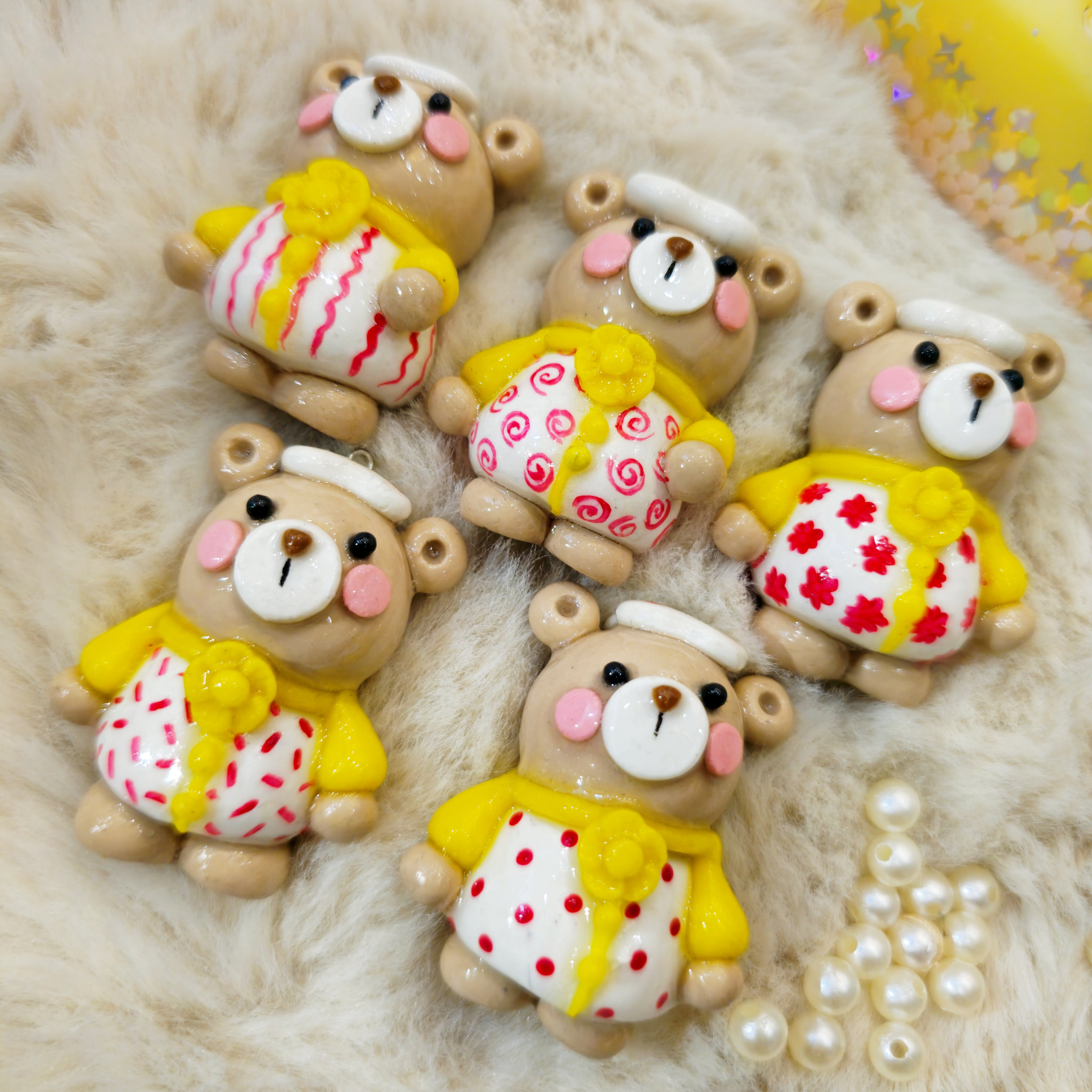 Butterbean Bear Keychain