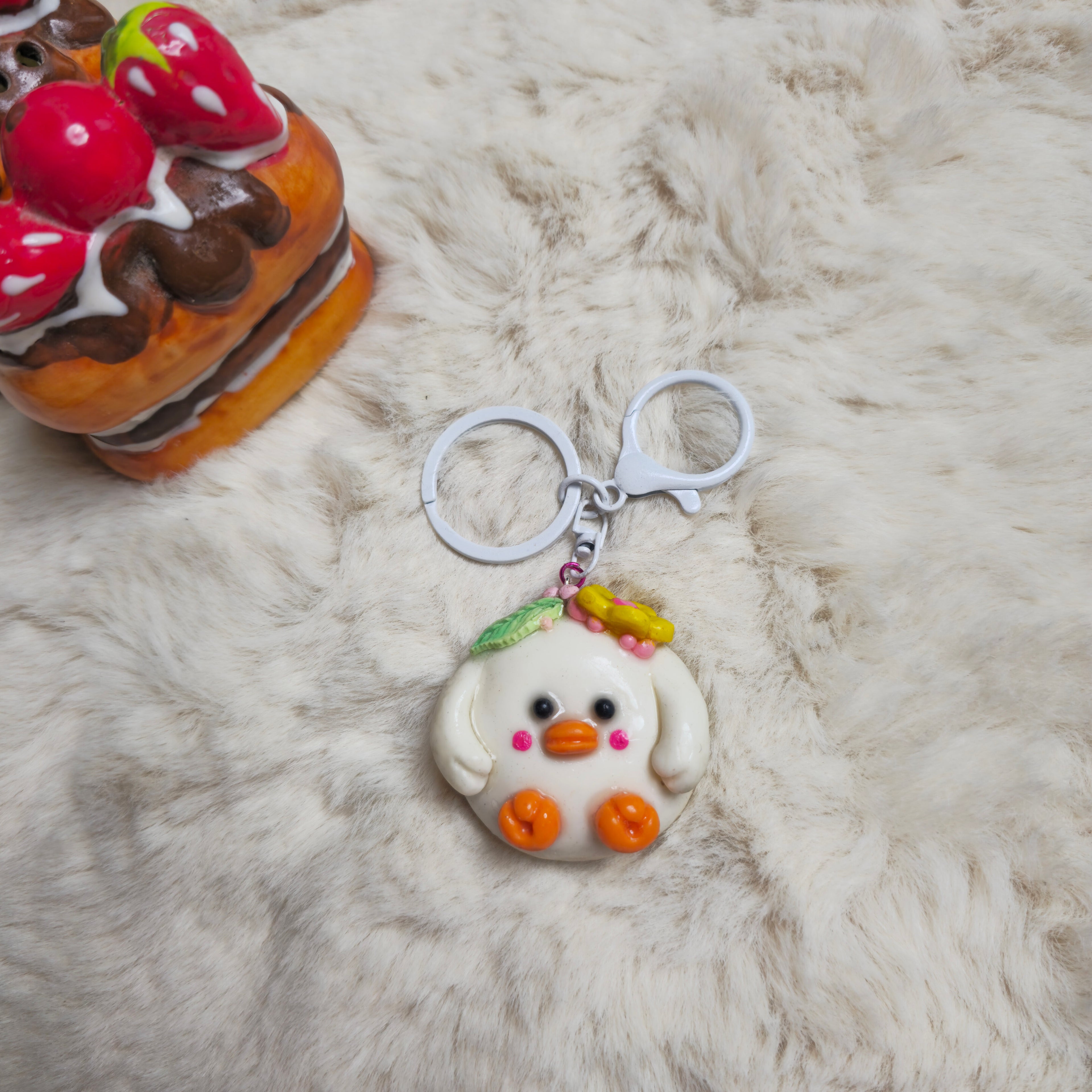Waddle duck keychain