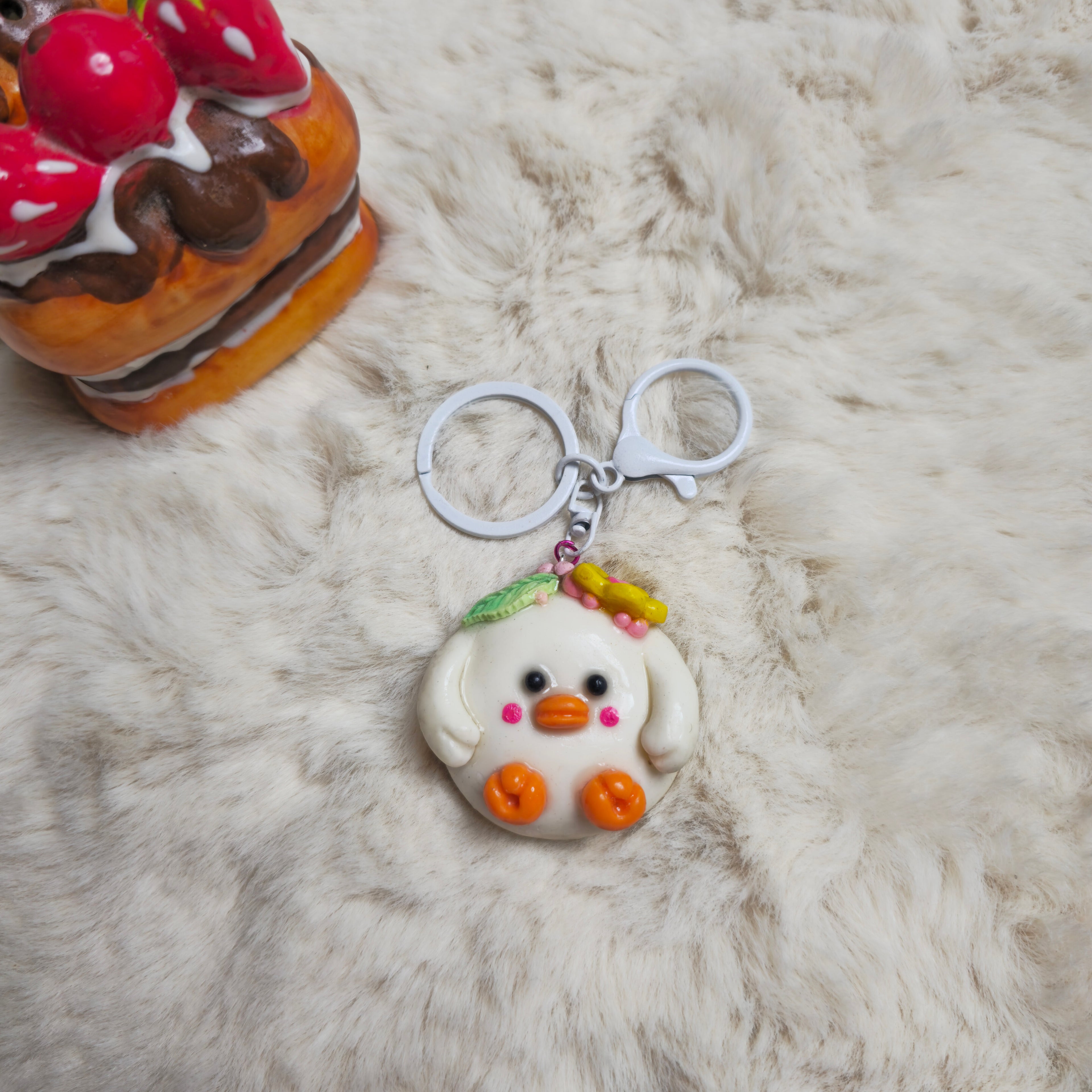 Waddle duck keychain
