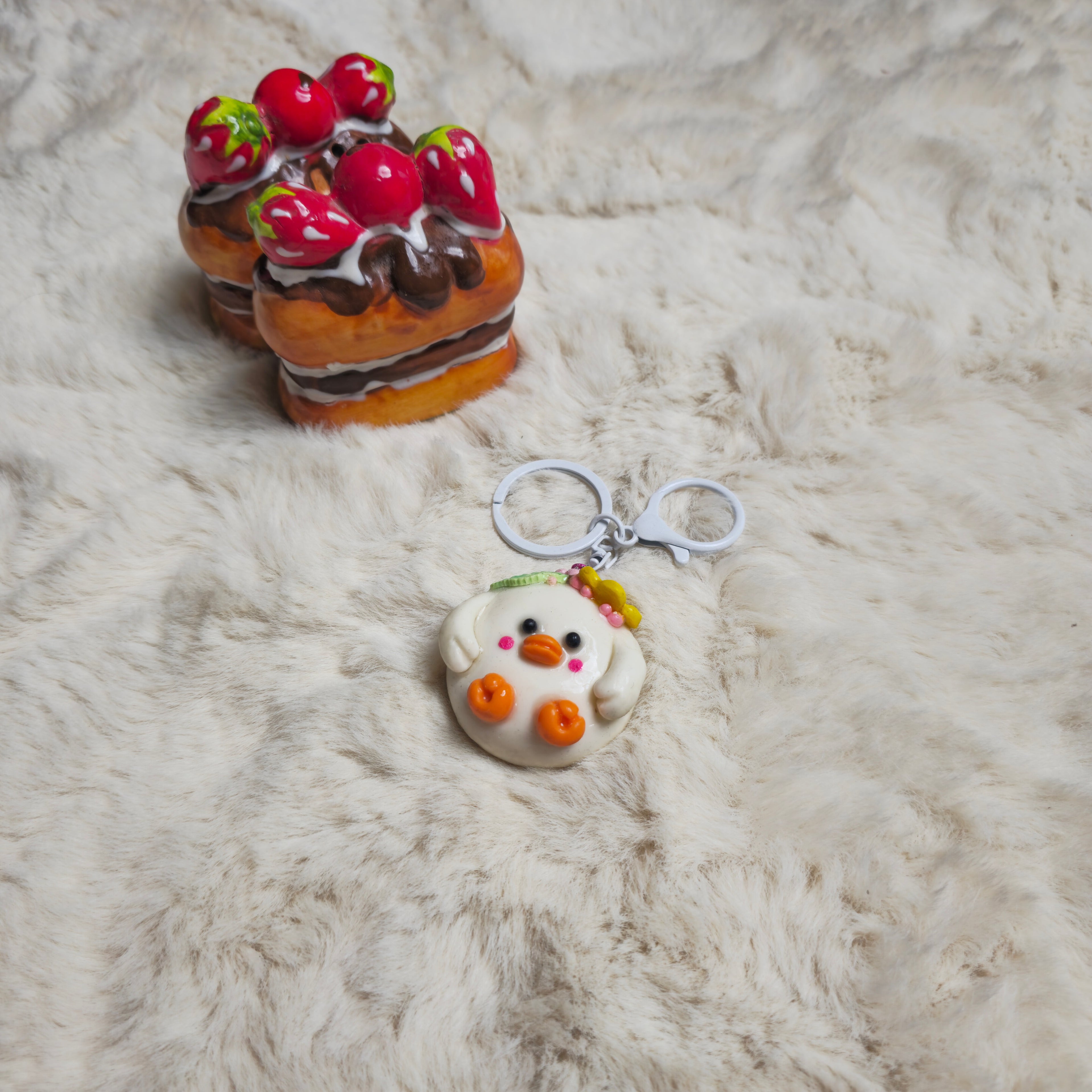 Waddle duck keychain