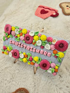 Blush Bloom mini nameplate