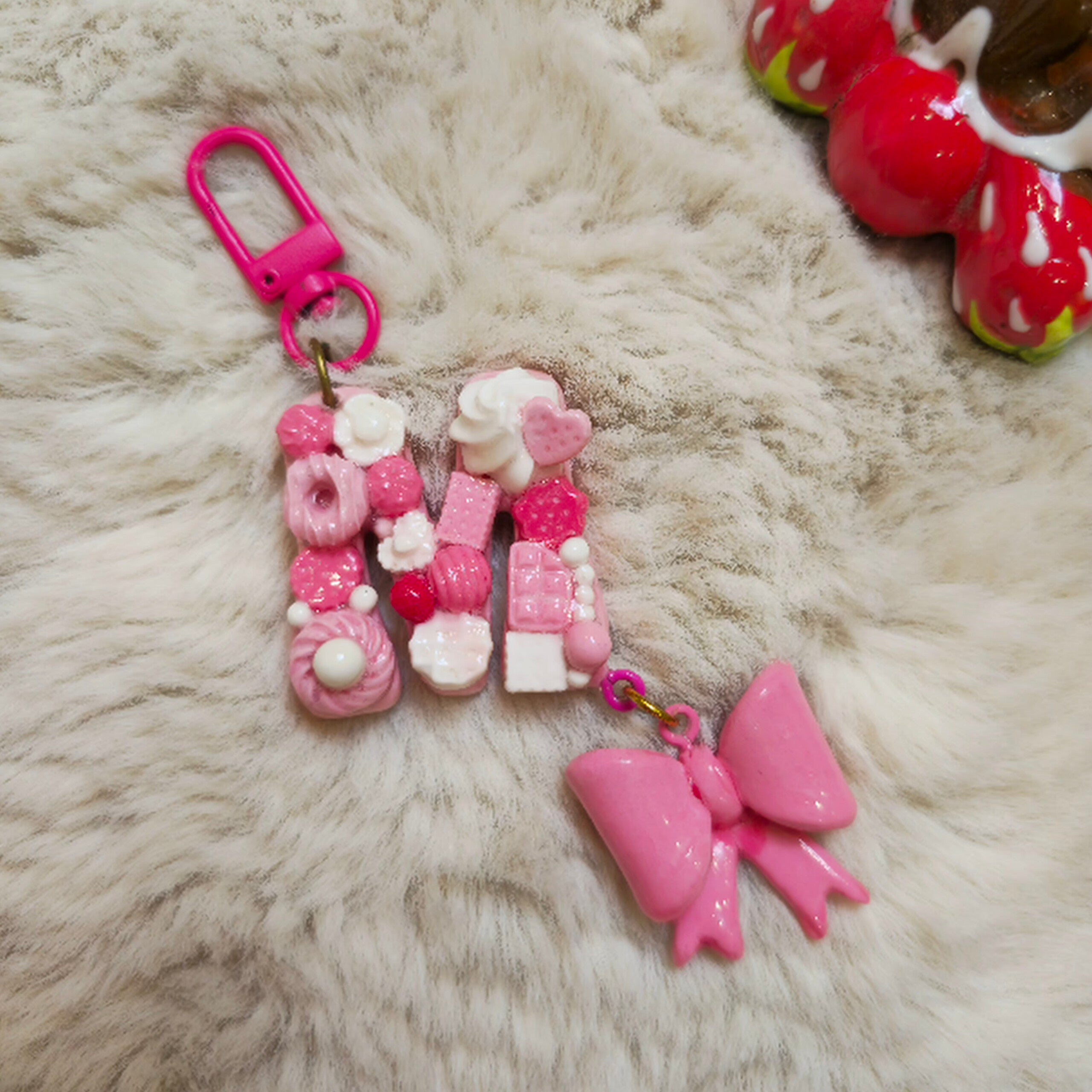 Initial Bow keychains